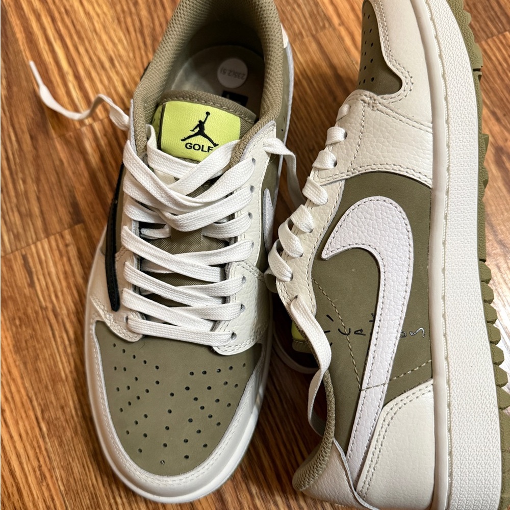 Travis Scott x Air Jordan 1 Low Golf 'Neutral Olive'